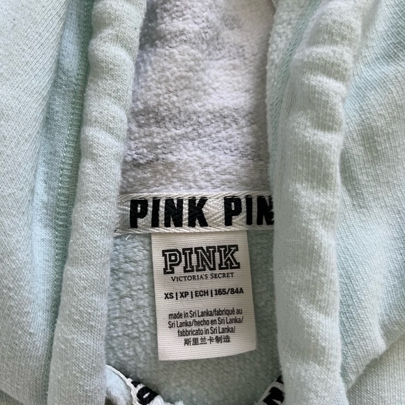 PINK Victoria’s Secret Mint green zip up hoodie - Picture 5 of 7